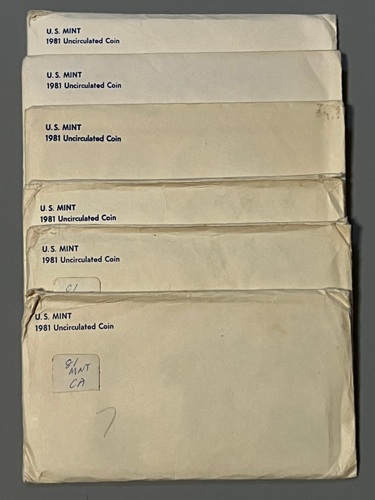 1981 U.S.Mint Set - in Envelope