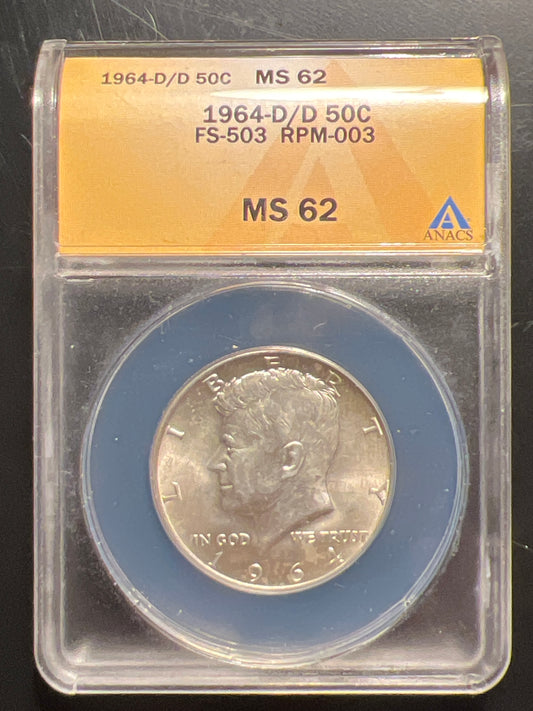 1964-D/D Kennedy Half FS-503 RPM-003