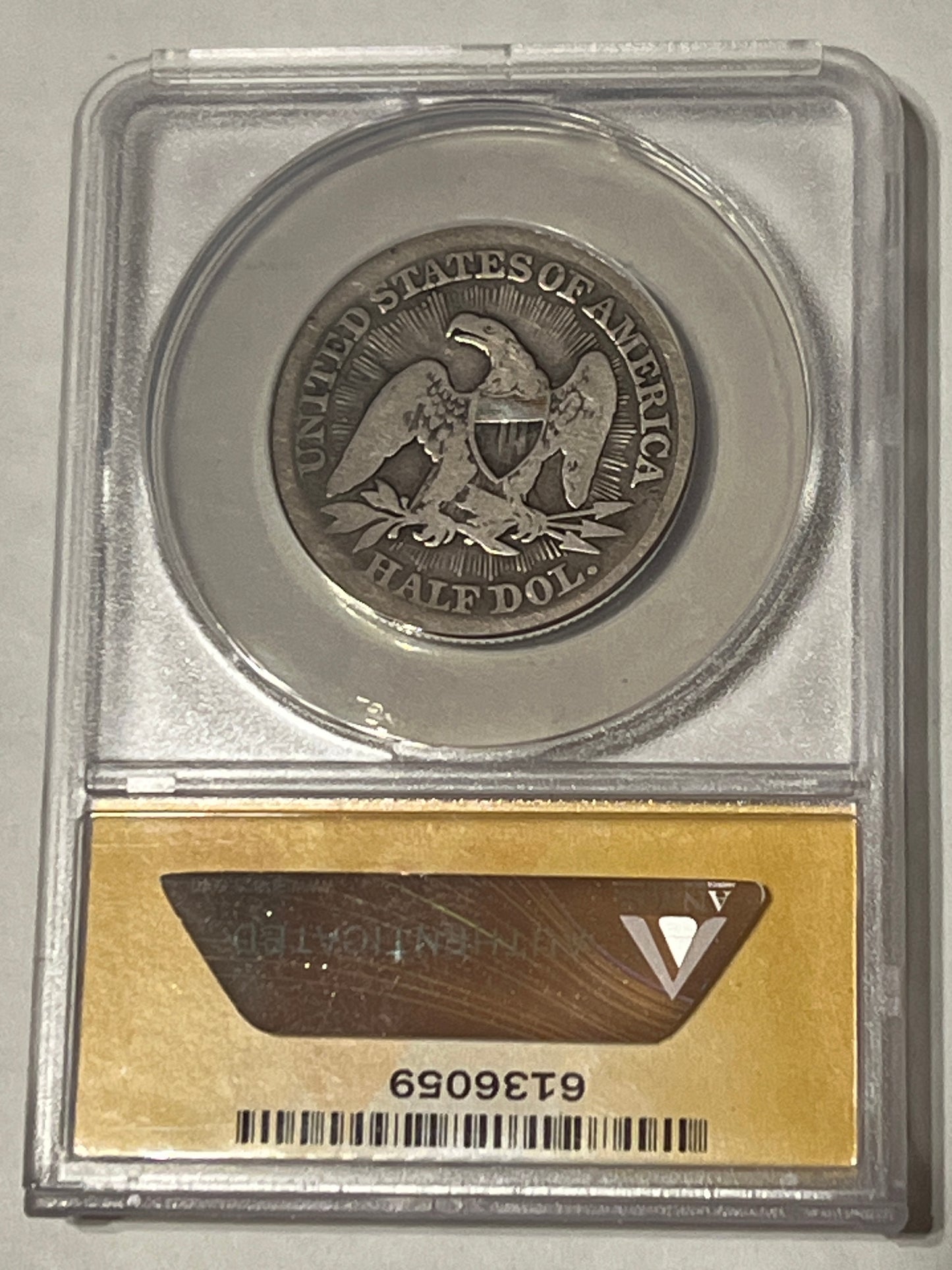 1853 50c piece - G4 Arrows & Rays